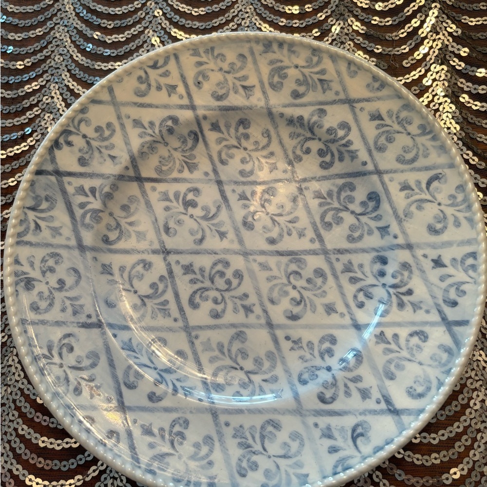 Lenox Swedish Lodge Swedish Trellis Accent Luncheon Plate